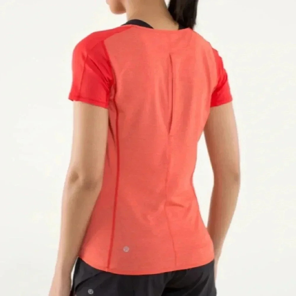 Lululemon run fast track short sleeve